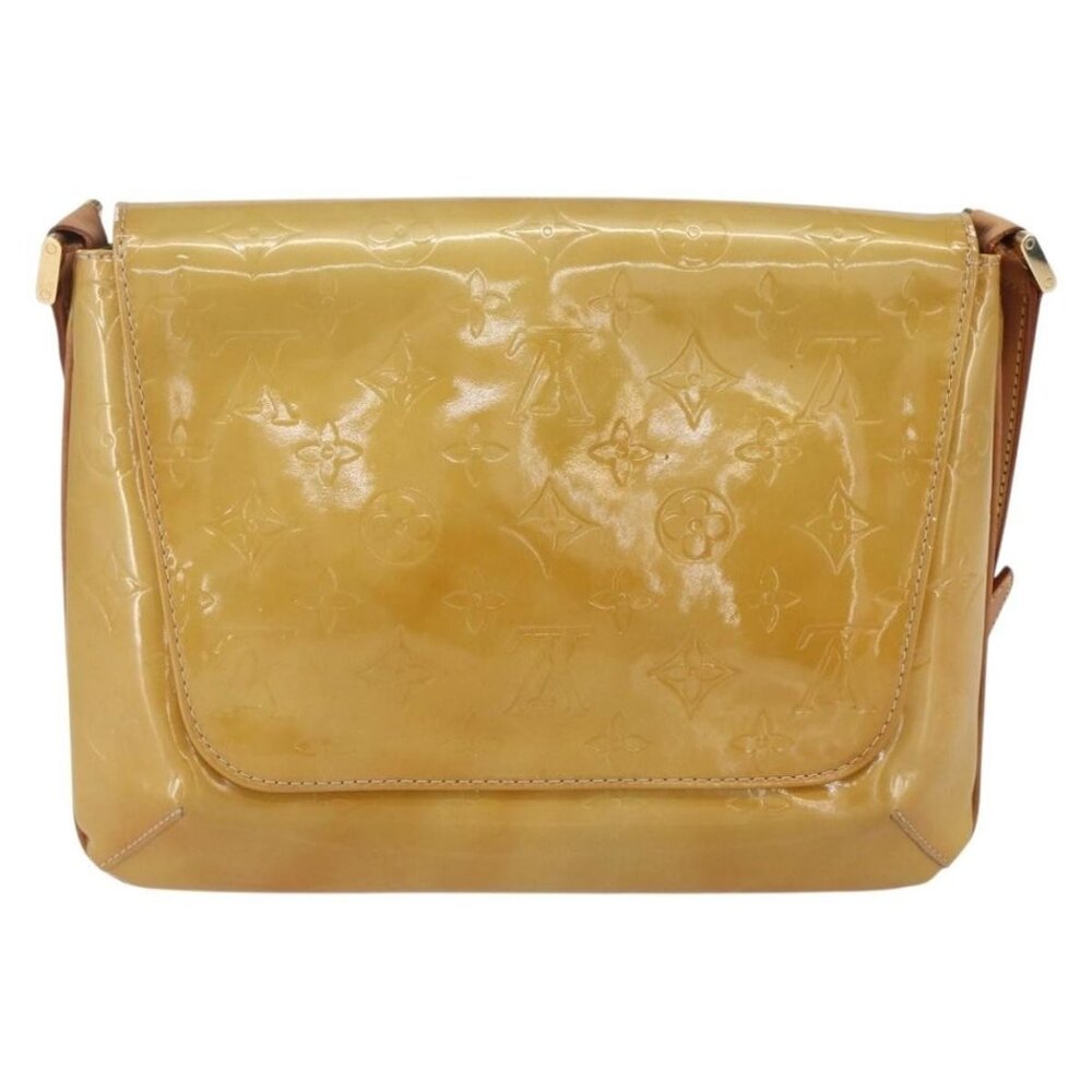 Authentic LOUIS VUITTON Monogram Vernis Thompson Street Bag Beige M91301 LV - Picture 9 of 16
